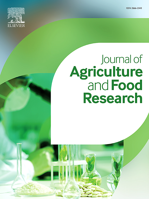 Go to journal home page - Journal of Agriculture and Food Research